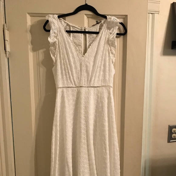 Vici Dresses & Skirts - Midi White eyelet dress - perfect for brides!